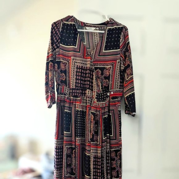 Patchwork intricate maxi dress - Picture 1 of 3